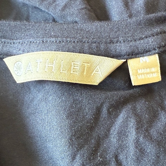 Athleta Blue Side gather T shirt‎ Dress sz Medium - Picture 5 of 9